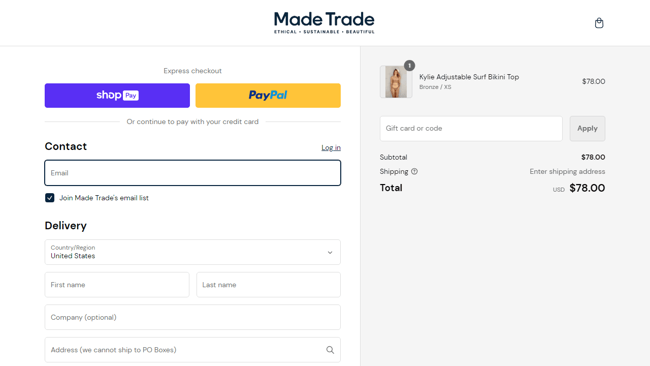 How to apply Made Trade coupon code